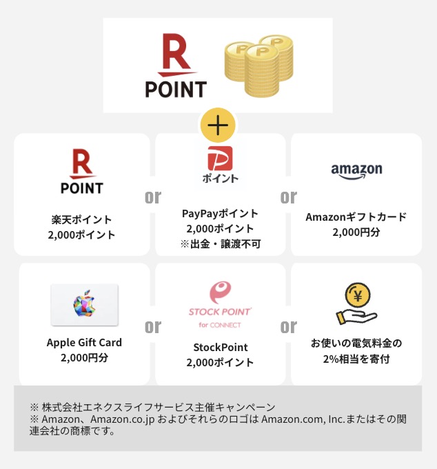TERASELでんきの特典