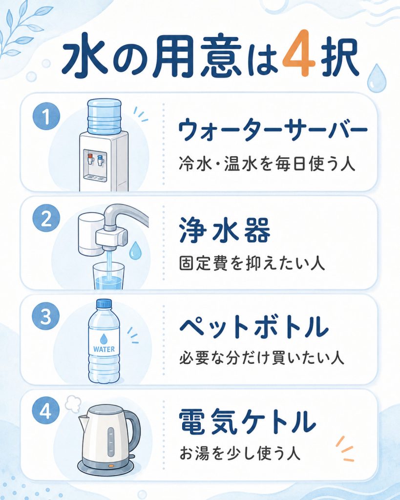 ウォーターサーバーをやめた理由は？やめた方がいい人と契約前の注意点